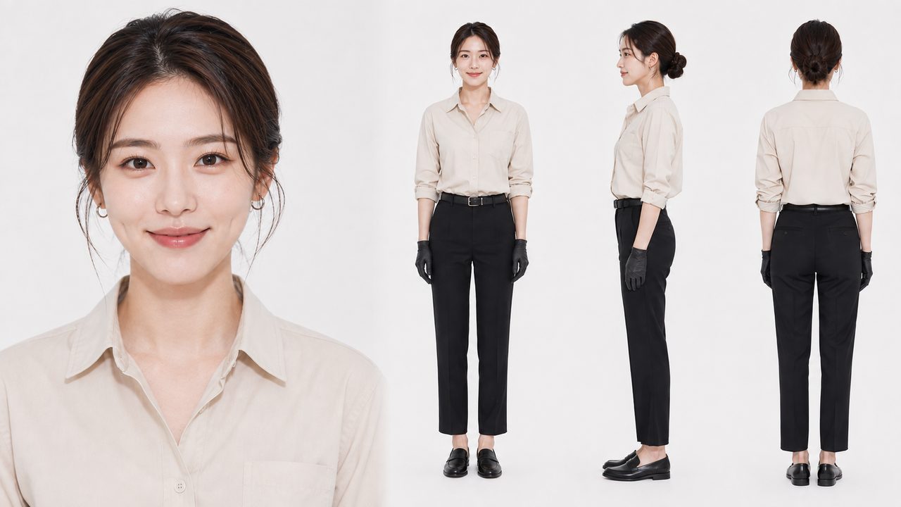 女性造型工作人员